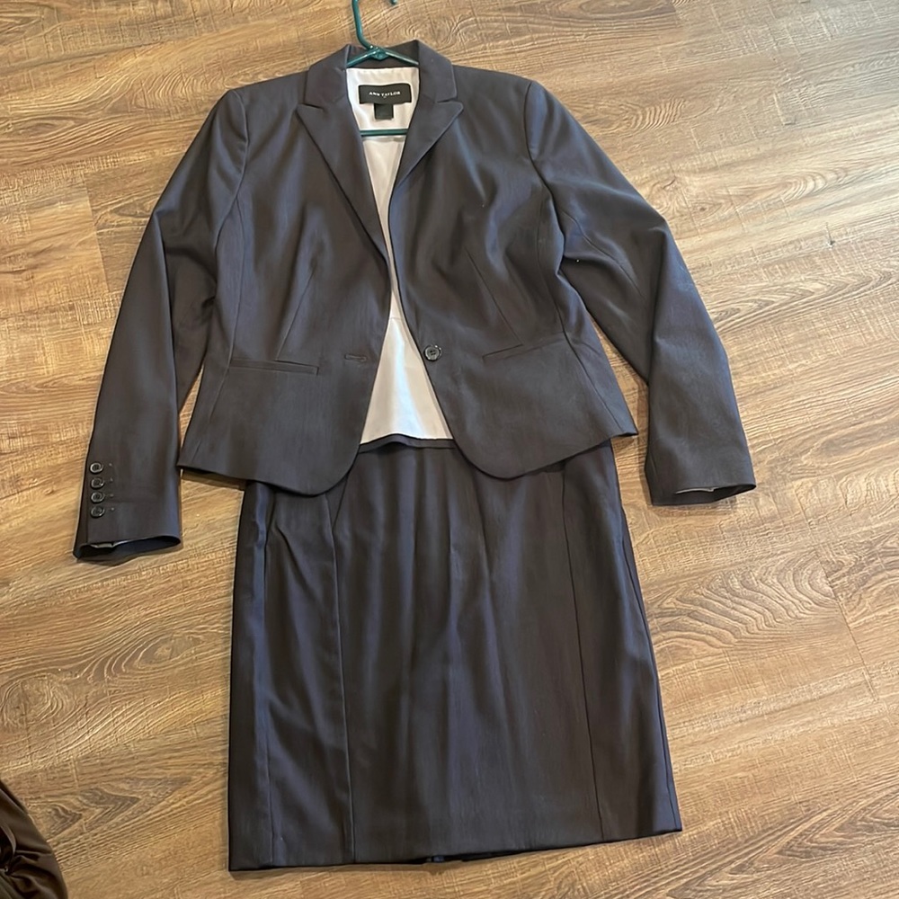 Dark Grey suit. Ann Taylor -jacket and skirt